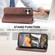 iPhone 16 Cubic Grid Calf Texture Magnetic Leather Phone Case - Brown iPhone 16 Cubic Grid Calf Texture Magnetic Leather Phone Case - Brown