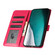 iPhone 16 Crocodile Texture Horizontal Flip Leather Phone Case - Rose Red