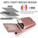iPhone 16 Crossbody Lanyard Zipper Wallet Leather Phone Case - Rose Gold