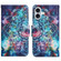 iPhone 16 3D Colored Drawing Flip Leather Phone Case - Star Mandala