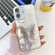 iPhone 16 Plating Glitter Texture Butterfly Holder TPU Phone Case with Lens Film - White Feathers