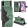 iPhone 16 Stitching Horizontal Flip Leather Phone Case - Green