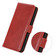 iPhone 16 Crazy Horse Top Layer Cowhide Leather Phone Case - Red