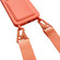 iPhone 16 Card Slot Liquid Silicone Phone Case with Lanyard - Rose Red