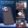 iPhone 16 Skin Feel Frosted PC Hybrid TPU Phone Case - Purple