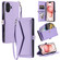 iPhone 16 Wallet Multi-card Slot Leather Phone Case - Purple