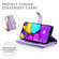 iPhone 16 Nine Card-slot Zipper Wallet Bag Leather Phone Case - Purple