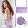iPhone 16 Nine Card-slot Zipper Wallet Bag Leather Phone Case - Purple