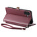 iPhone 16 Wallet Multi-card Slot Leather Phone Case - Wine Red
