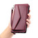 iPhone 16 Wallet Multi-card Slot Leather Phone Case - Wine Red