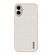iPhone 16 AZNS Electroplated Frame Crocodile Texture Full Coverage Phone Case - White