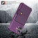 iPhone 16 Magnetic Wallet Card Bag Leather Phone Case - Purple