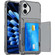 iPhone 16 Crystal Clear Flip Card Slot Phone Case - Transparent Black iPhone 16 Crystal Clear Flip Card Slot Phone Case - Transparent Black