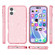 iPhone 16 Shockproof Terminator Glitter Powder Phone Case - Pink