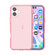 iPhone 16 Shockproof Terminator Transparent Phone Case - Pink