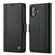 iPhone 16 LC.IMEEKE Skin-friendly Card Slots Leather Phone Case - Black