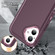 iPhone 16 Rugged PC + Silicone Phone Case with Holder - Purple+Pink