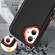 iPhone 16 Rugged PC + Silicone Phone Case with Holder - Black+Orange