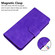 iPhone 16 Skin Feel Pure Color Flip Leather Phone Case - Purple