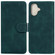 iPhone 16 Skin Feel Pure Color Flip Leather Phone Case - Green