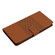 iPhone 16 Diamond Embossed Skin Feel Leather Phone Case - Brown