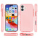 iPhone 16 Two-color Shockproof High Transparency TPU Phone Case - Pink