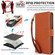 iPhone 16 Multi-Card Wallet RFID Leather Phone Case - Brown