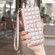 iPhone 16 Square Texture Leather Phone Case - Rose Gold