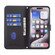 iPhone 16 Square Texture Leather Phone Case - Black