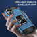 iPhone 16 Shockproof Metal Holder Phone Case - Navy Blue