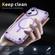 iPhone 16 Skin Feel TPU + PC MagSafe Magnetic Phone Case - Transparent Purple