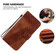 iPhone 16 Seven-shaped Embossed Leather Phone Case - Brown