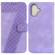 iPhone 16 Seven-shaped Embossed Leather Phone Case - Purple