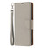 iPhone 16 Litchi Texture Pure Color Flip Leather Phone Case - Grey