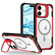 iPhone 16 Transparent Acrylic MagSafe Lens Holder Phone Case - Red
