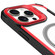 iPhone 16 Transparent Acrylic MagSafe Lens Holder Phone Case - Red