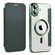 iPhone 16 Shield MagSafe RFID Anti-theft Leather Phone Case - Green