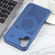 iPhone 16 Pure Color Honeycomb Aromatherapy MagSafe Phone Case - Blue