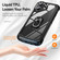 iPhone 16 TPU + PC Lens Protection Phone Case with Ring Holder - Black
