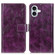 iPhone 16 Retro Crazy Horse Texture Horizontal Flip Leather Phone Case - Purple