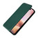 iPhone 16 Carbon Fiber Texture Flip Leather Phone Case - Green