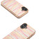 iPhone 16 Electroplated Frame Color Lattice Texture PU Phone Case - Pink