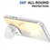 iPhone 16 MagSafe Gradient Color Lens Film Phone Case with Lens Fold Holder - White