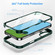 iPhone 16 Double-sided Plastic Glass Phone Protective Case - Black