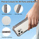 iPhone 16 Transparent Matte TPU Hybrid PC 3-in-1 Phone Case - Grey