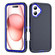 iPhone 16 Life Waterproof Rugged Phone Case - Dark Blue + Royal Blue