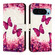 Google Pixel 9 / 9 Pro 3D Painting Horizontal Flip Leather Phone Case - Rose Butterfly