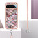 Google Pixel 9 / 9 Pro Electroplating IMD TPU Phone Case with Lanyard - Pink Scales