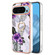 Google Pixel 9 / 9 Pro Electroplating IMD TPU Phone Case with Ring - Purple Flower