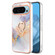 Google Pixel 9 / 9 Pro Electroplating IMD TPU Phone Case with Ring - White Marble